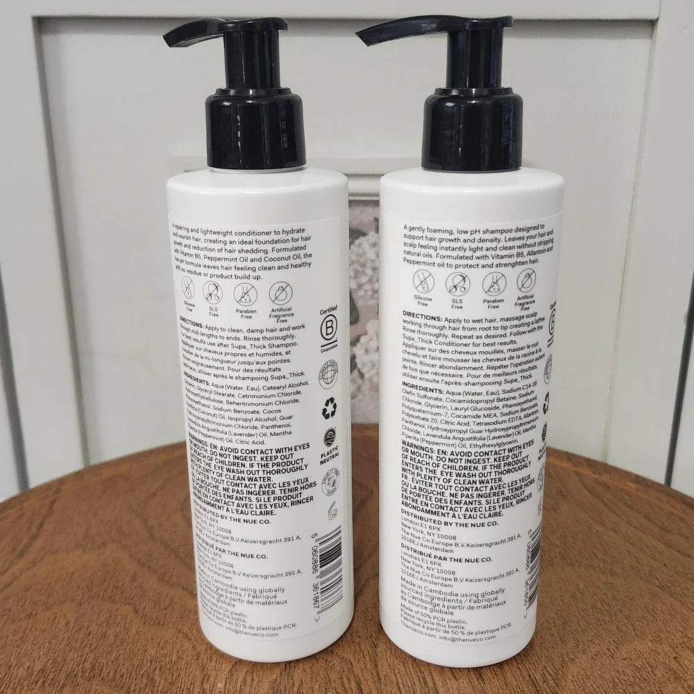 NUE CO Supa_Thick Shampoo & Conditioner Set 8.45oz Each Full‎ Size With Pump